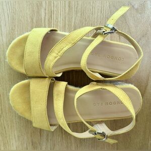 Yellow London Rag Espadrilles, Size 8